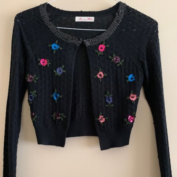 Alannah Hill Sweaters - Alannah Hill Black Bolero Size 8